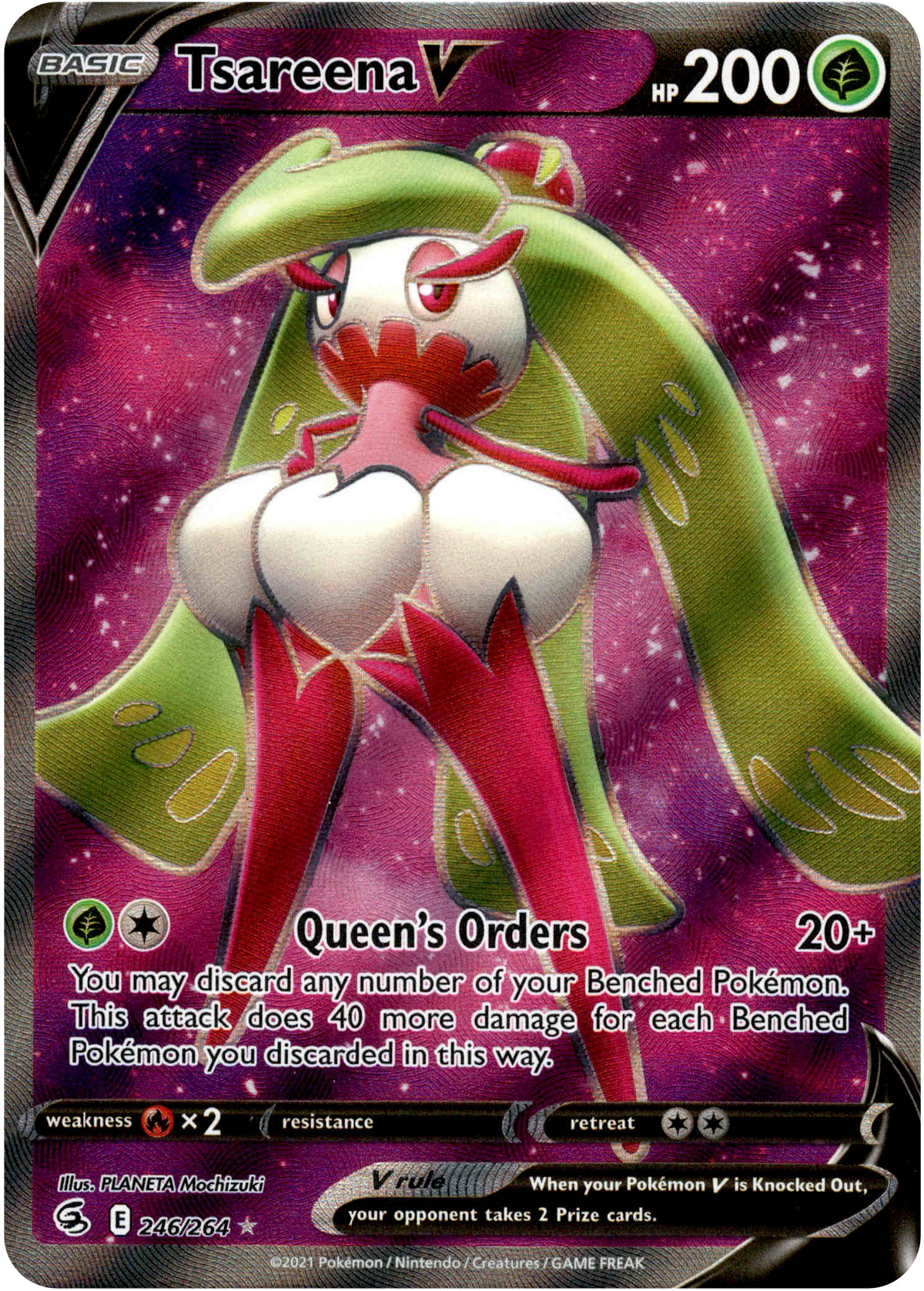 Tsareena V Full Art - 246/264 - Fusion Strike - Card Cavern