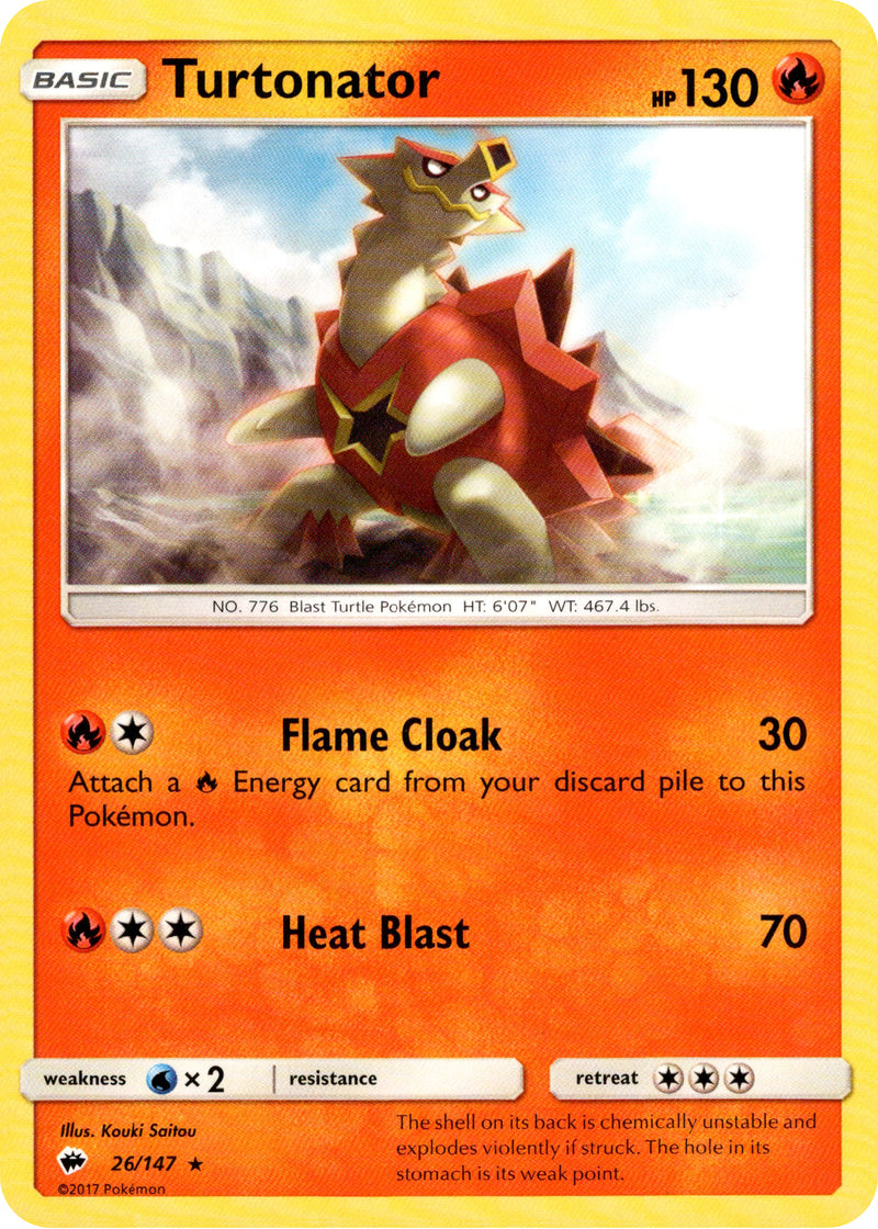 turtonator pokemon card - 035/162 (TEF) Common holofoil pattern or surface detail) Turtonator GX 18/145 Holo Ultra
