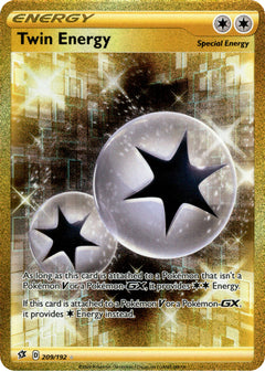 Twin Energy Secret Rare - 209/192 - Rebel Clash - Holo - Card Cavern