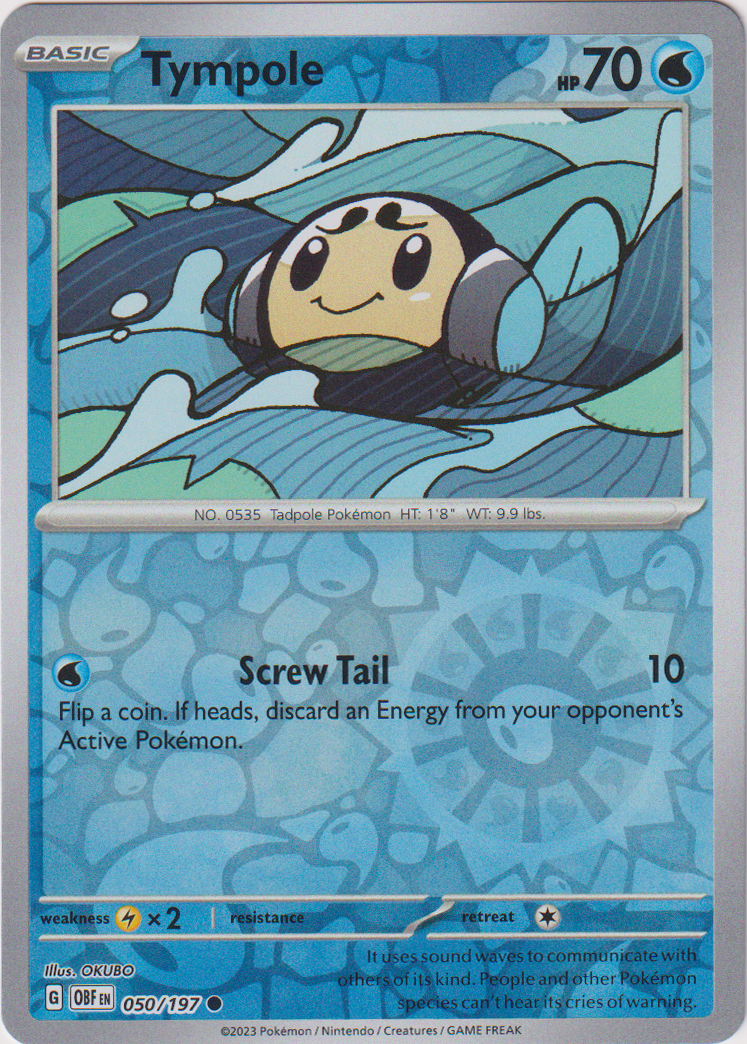 Tympole - 050/197 - Obsidian Flames - Reverse Holo - Card Cavern