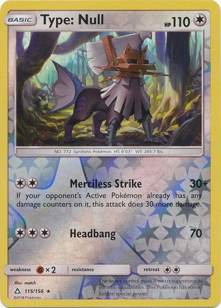 Type: Null - 115/156 - Ultra Prism - Reverse Holo - Card Cavern