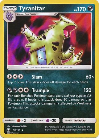 Tyranitar - 87/168 - Celestial Storm - Holo - Card Cavern