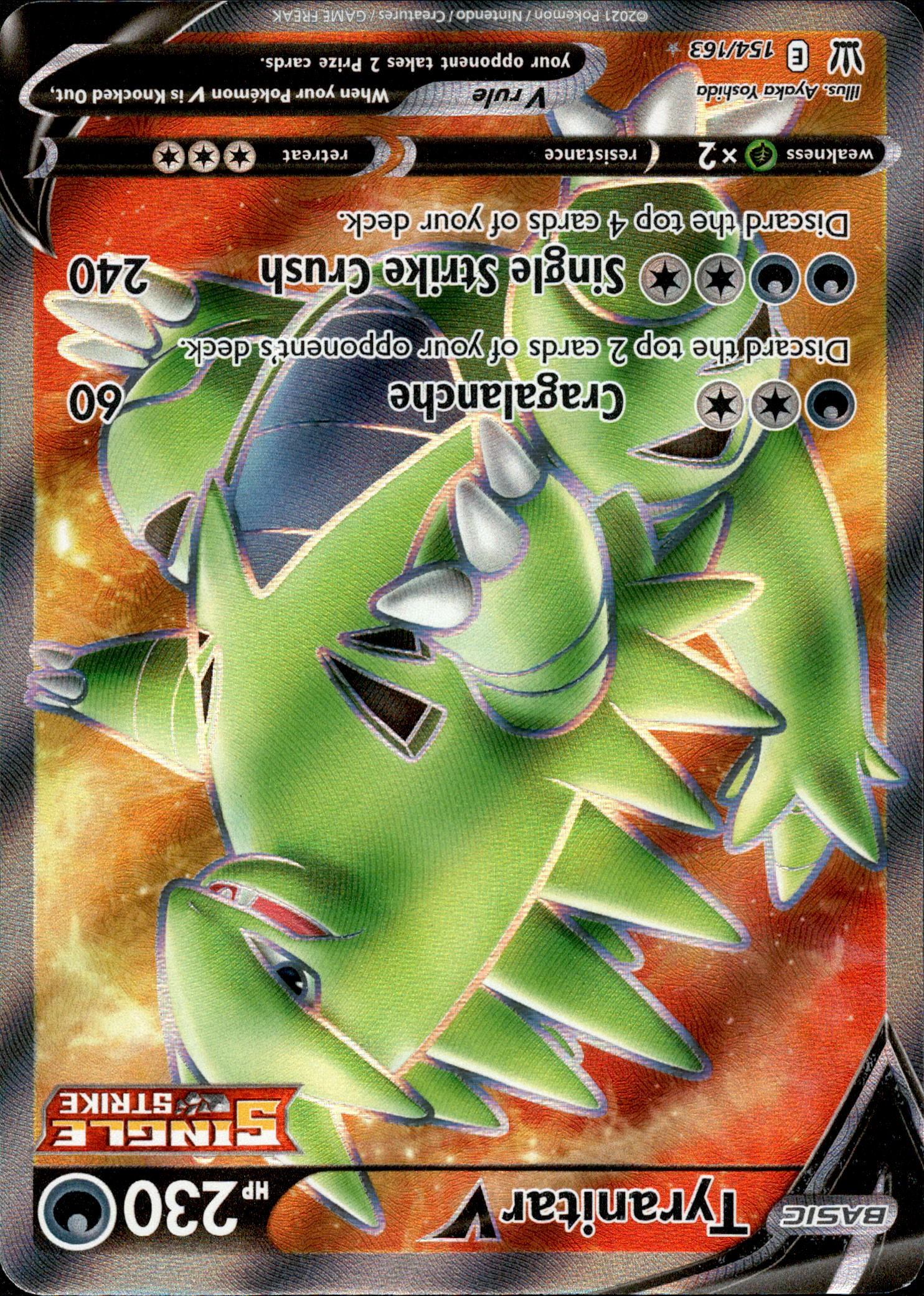 Tyranitar V Full Art - 154/163 - Battle Styles - Holo - Card Cavern