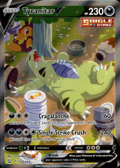 Tyranitar V Alternate Art - 155/163 - Battle Styles - Holo - Card Cavern