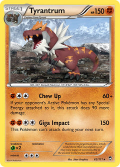 Tyrantrum - 62/111 - Furious Fists - Card Cavern