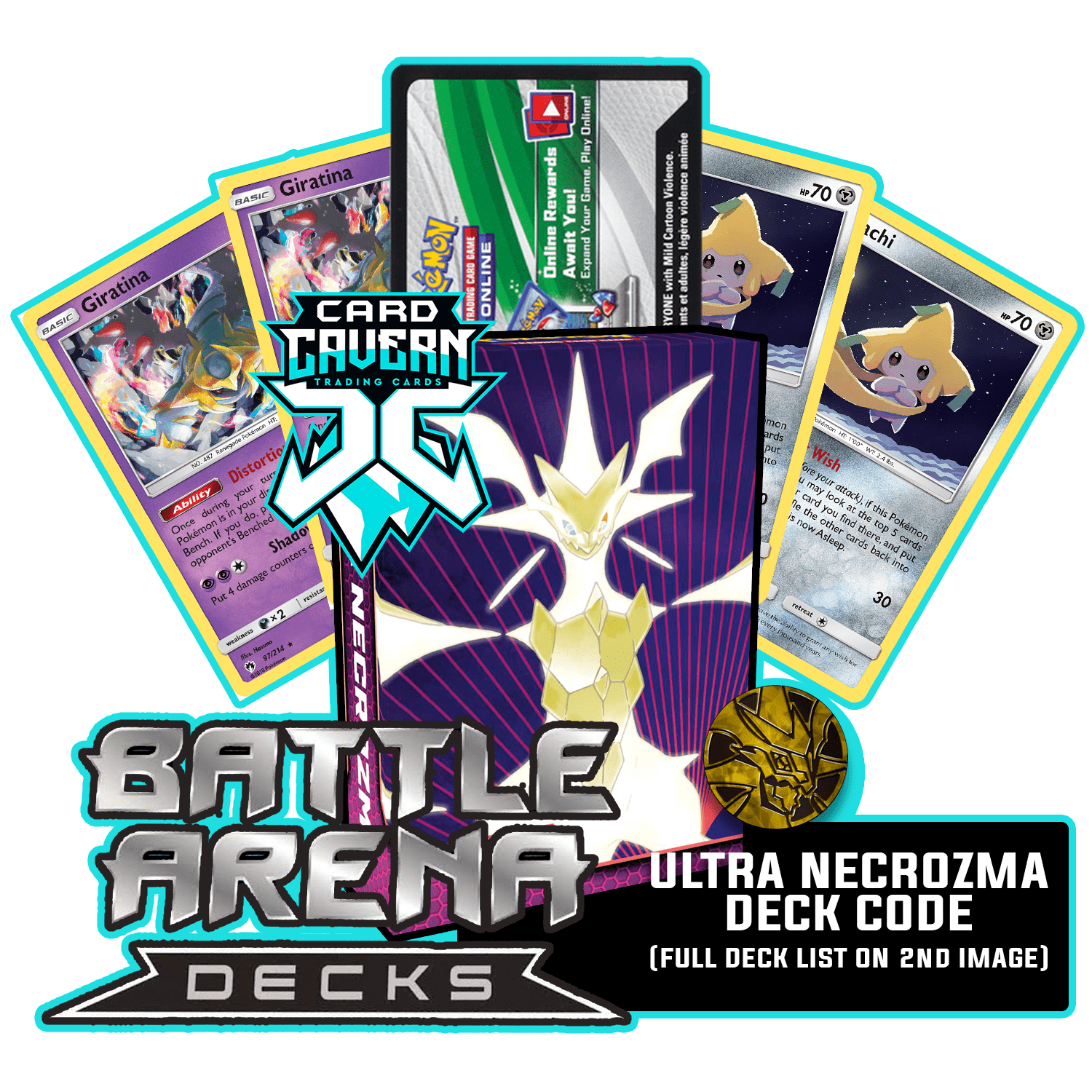 Battle Arena Decks: Ultra Necrozma GX PTCGO Code - Card Cavern