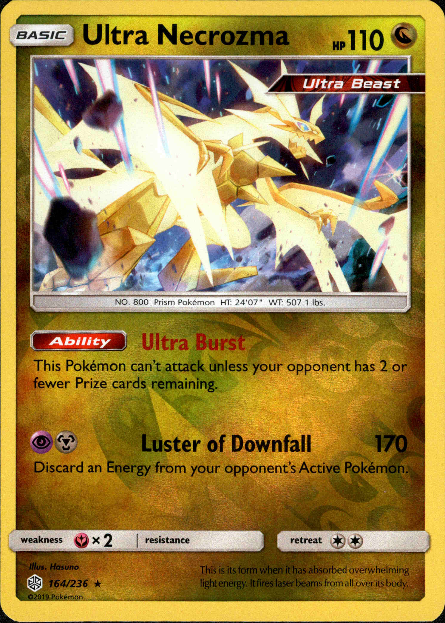 Ultra Necrozma - 164/236 - Cosmic Eclipse - Reverse Holo - Card Cavern