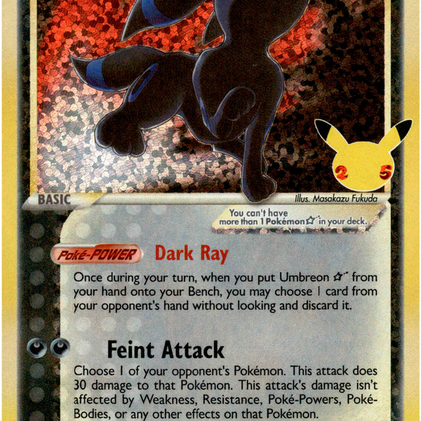 Umbreon Star (Classic Collection) - 17/17 - Celebrations - Holo Card Cavern Trading Cards, LLC Umbreon Star (Classic Collection) - 17/17 - Celebrations - Holo Card Cavern Trading Cards, LLC
