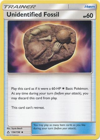 Unidentified Fossil - 134/156 - Ultra Prism - Card Cavern