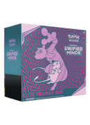 Unified Minds ETB - Mew & Mewtwo - Sleeves and Deck Box PTCGO Code - Card Cavern