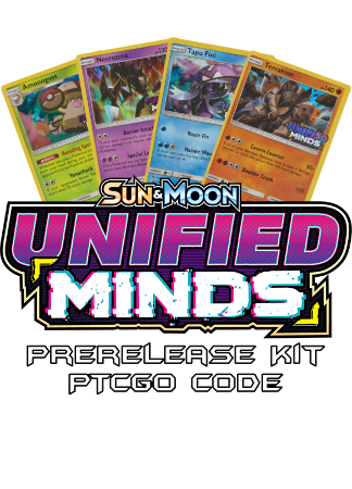 Unified Minds Prerelease Kit - 1 of 4 promos - PTCGO Code - Card Cavern