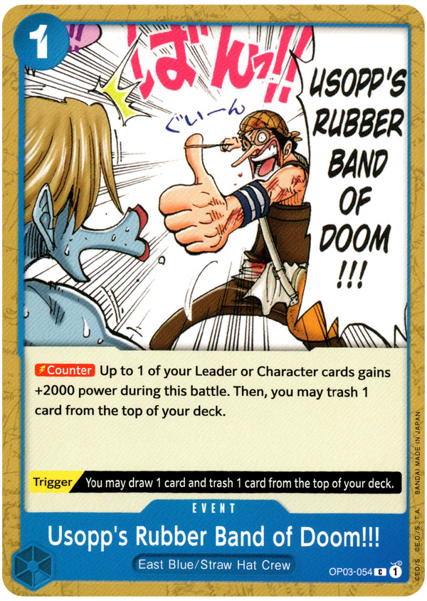 Usopp's Rubber Band of Doom!!! - OP03-054 C - Pillars of Strength - Card Cavern