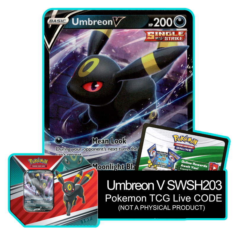 V Heroes Tin: Umbreon V SWSH203 - Pokemon TCG Live Code - Card Cavern