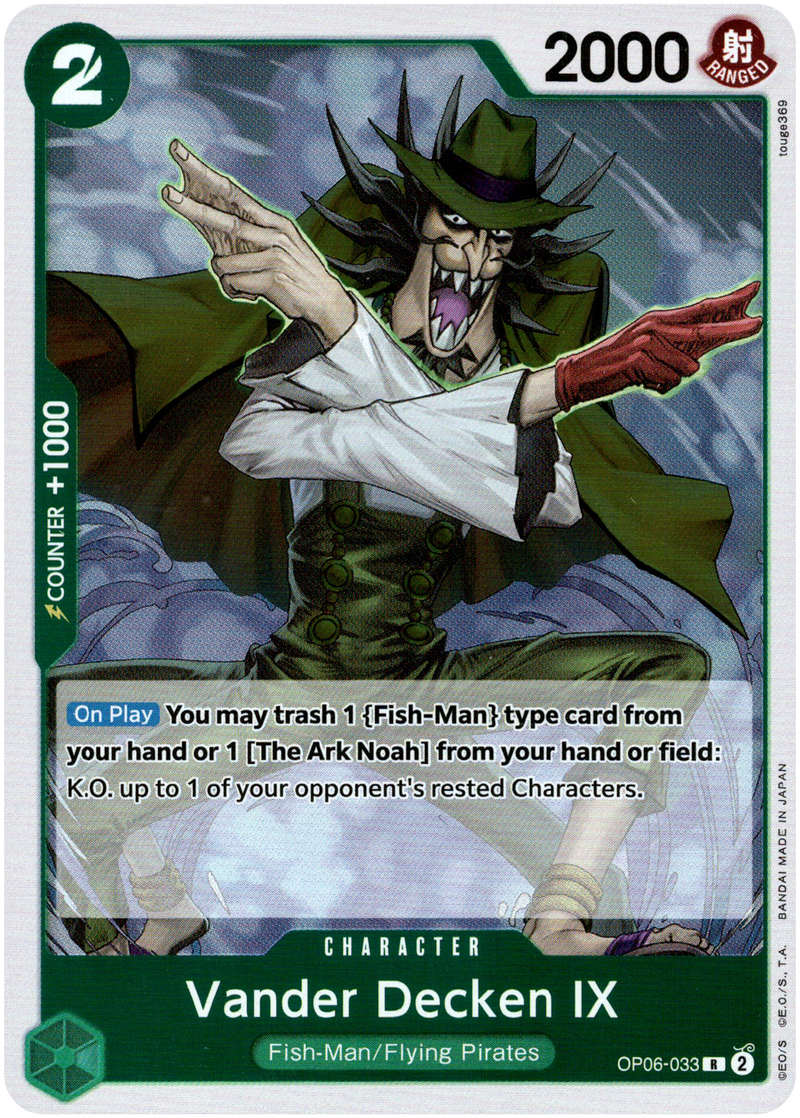 vander decken one piece tcg Vander Decken IX - OP06-033R - Wings of the Captain