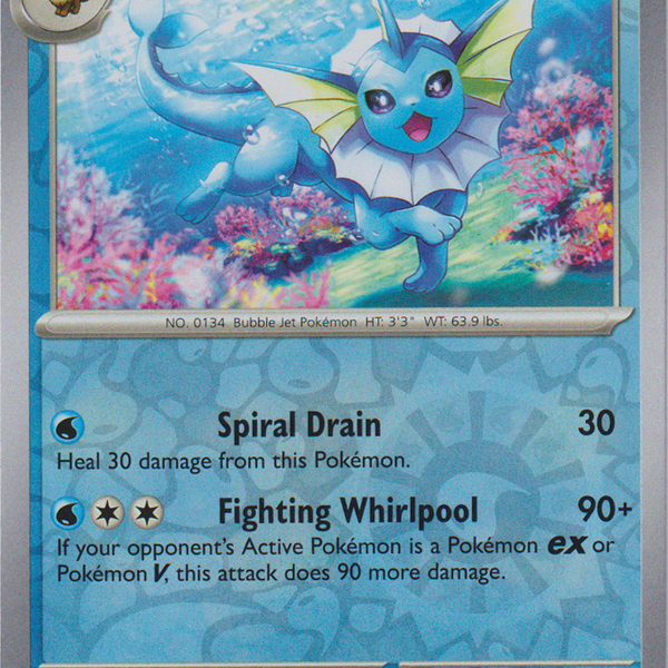 Vaporeon - 134/165 - Scarlet & Violet 151