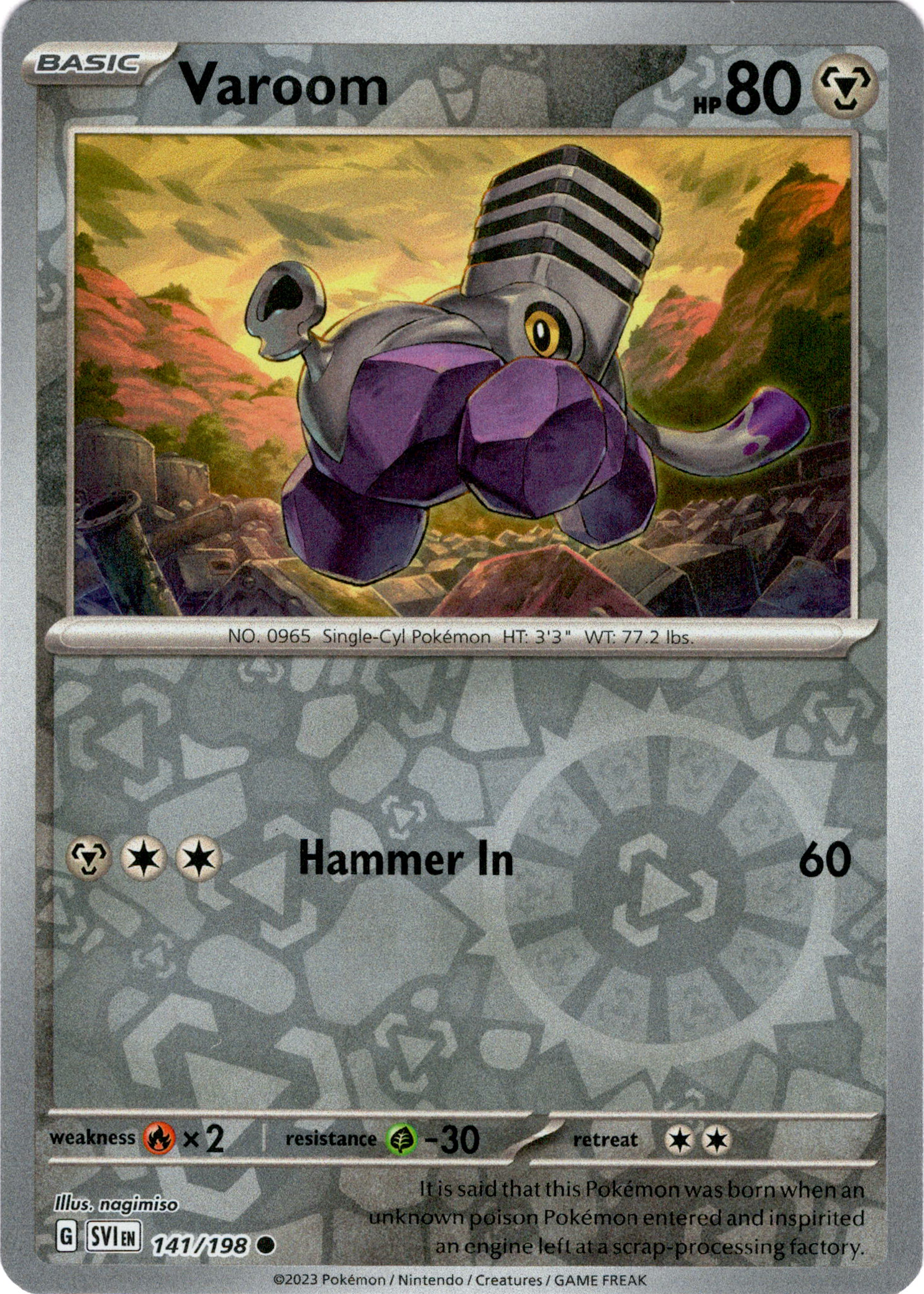 Varoom - 141/198 - Scarlet & Violet - Reverse Holo - Card Cavern