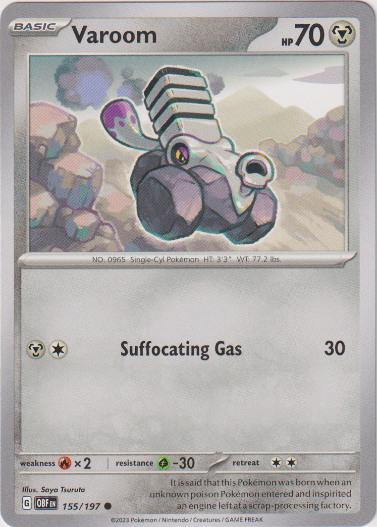 Varoom - 155/197 - Obsidian Flames - Card Cavern