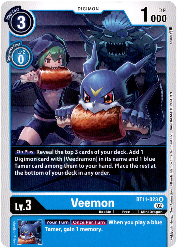 Veemon - BT11-023 U - Dimensional Phase - Card Cavern