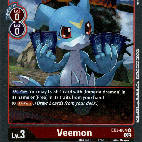 Veemon - EX3-004 R - Draconic Roar