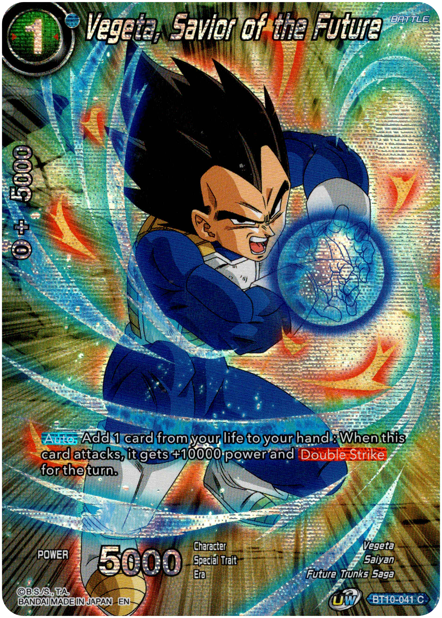Vegeta, Savior of the Future - BT10-041 - Theme Selection - Foil - Card Cavern