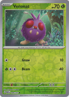 Venonat - 048/165 - Scarlet & Violet 151 - Reverse Holo - Card Cavern
