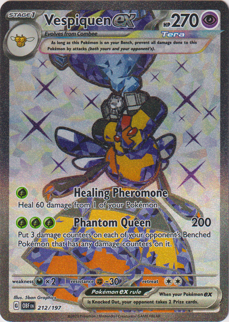Vespiquen ex - 212/197 - Obsidian Flames - Holo - Card Cavern