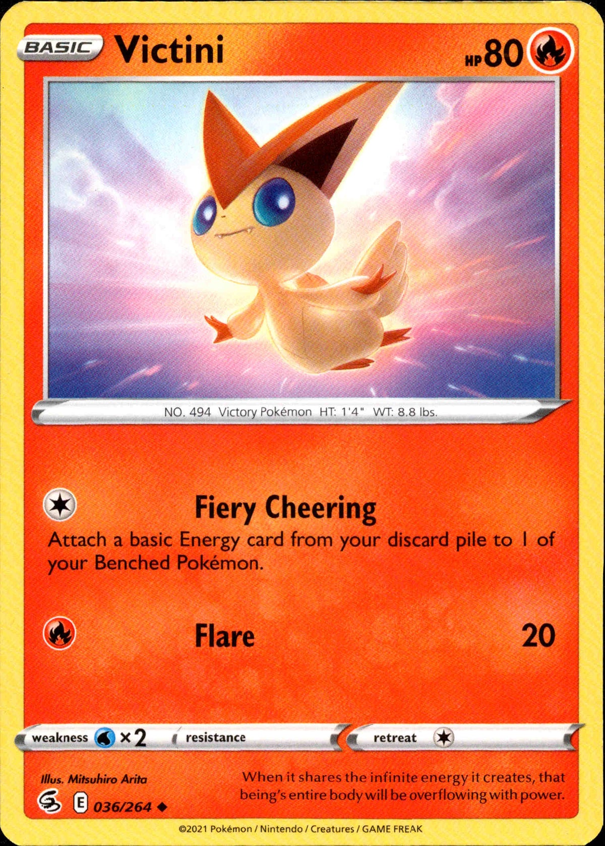 Victini - 036/264 - Fusion Strike - Card Cavern