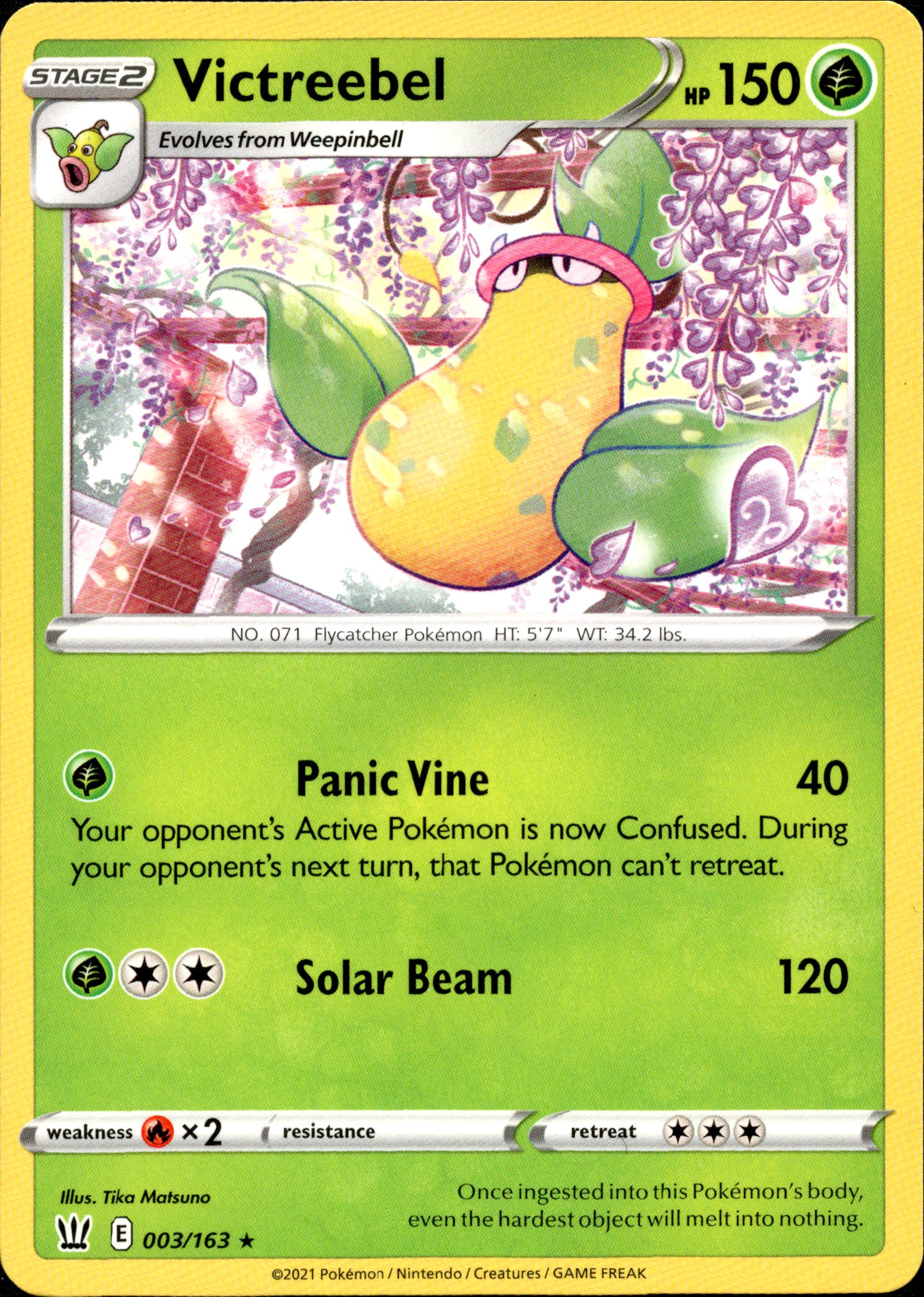 Victreebel - 003/163 - Battle Styles - Card Cavern