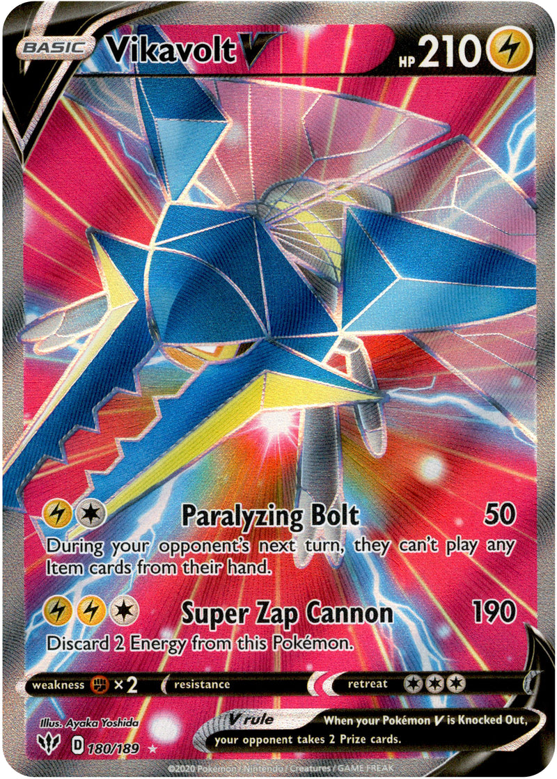 Vikavolt V Full Art - 180/189 - Darkness Ablaze - Card Cavern