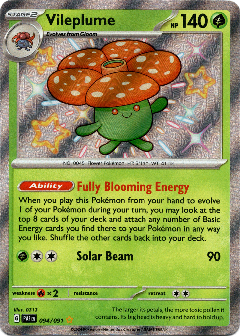 Vileplume - 094/091 - Paldean Fates