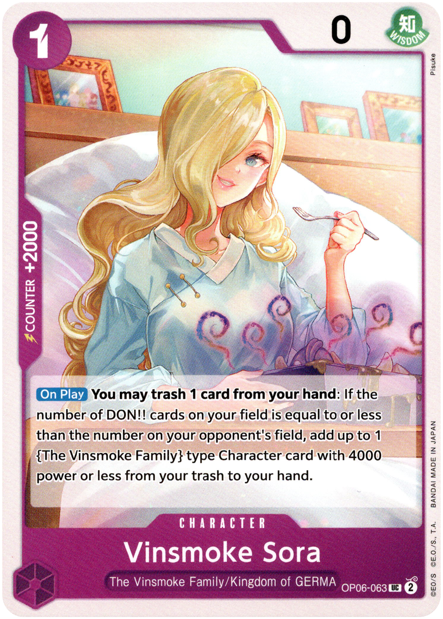 Vinsmoke Sora - OP06-063UC - Wings of the Captain - Card Cavern
