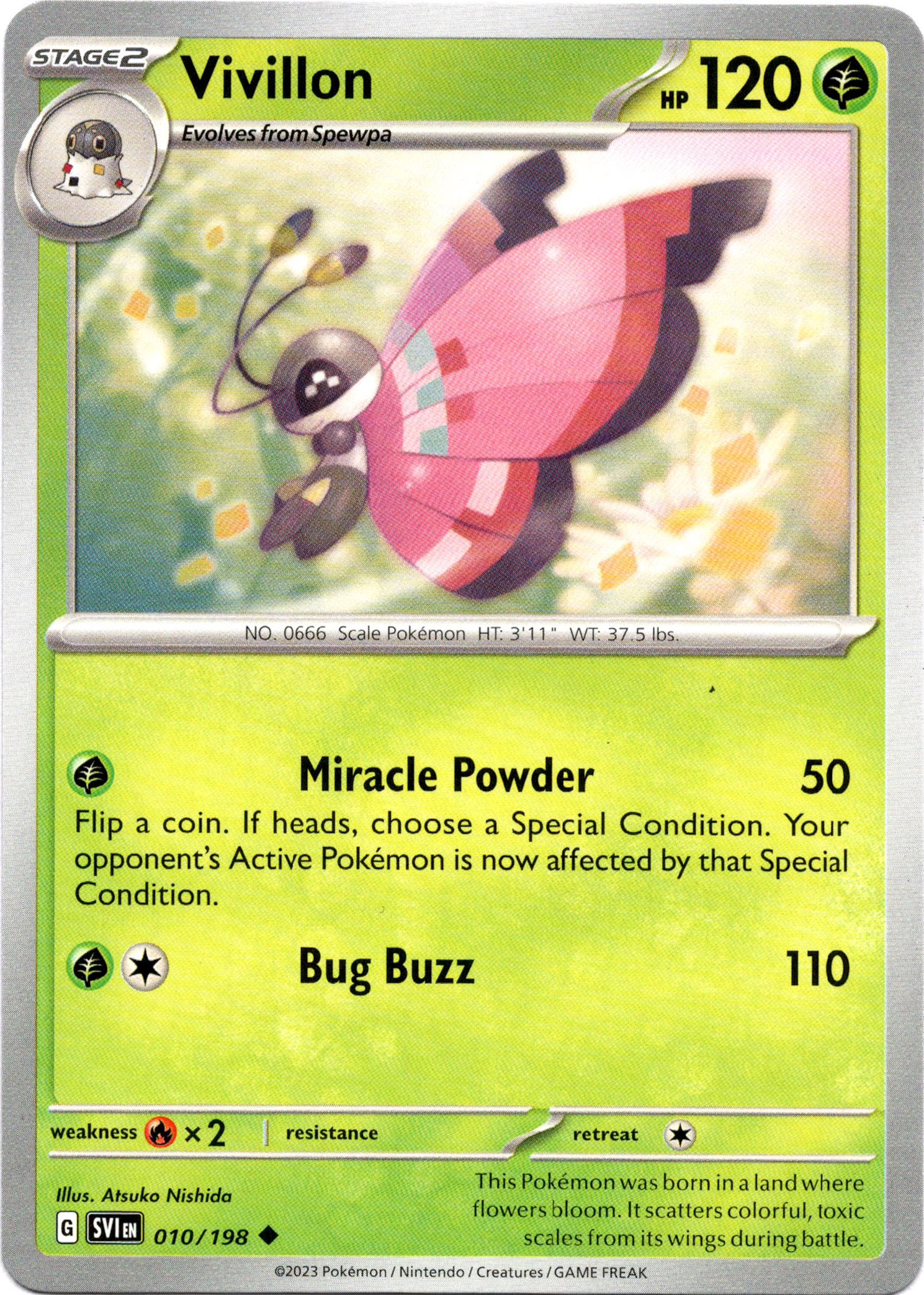 Vivillon - 010/198 - Scarlet & Violet - Card Cavern