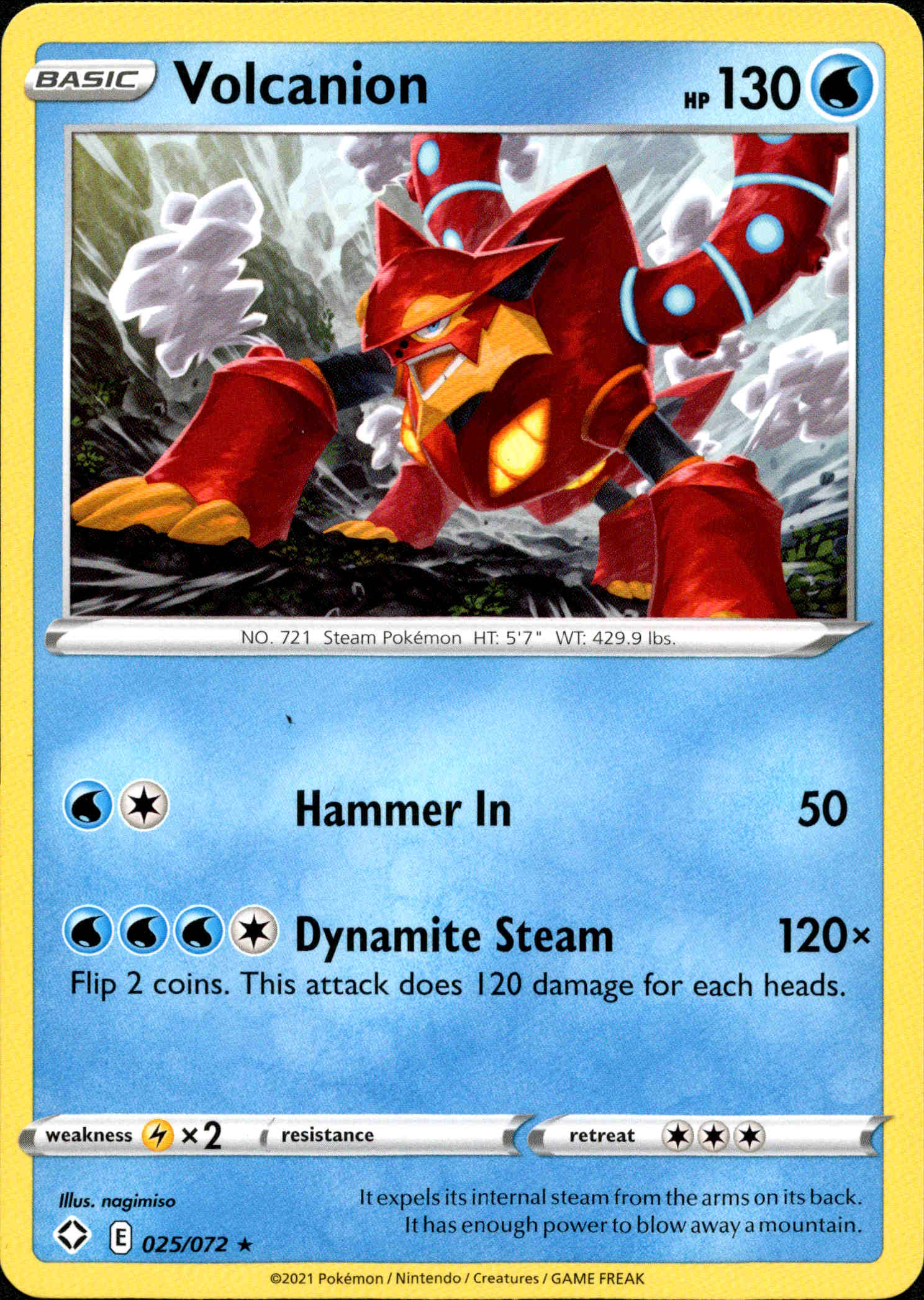 Volcanion - 025/072 - Shining Fates - Card Cavern