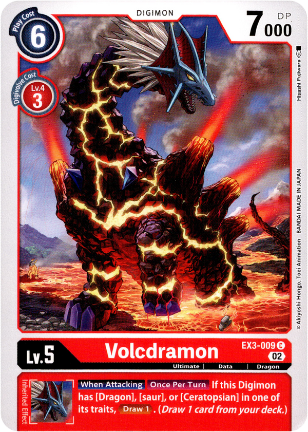 Volcdramon - EX3-009 C - Draconic Roar - Card Cavern