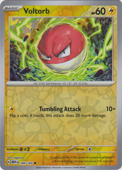 Voltorb - 100/165 - Scarlet & Violet 151 - Reverse Holo - Card Cavern