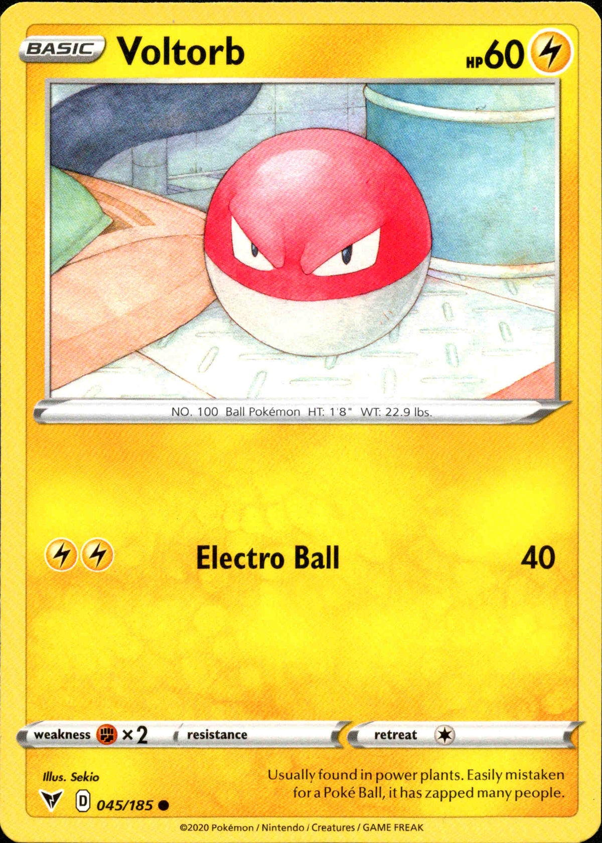 Voltorb - 045/185 - Vivid Voltage - Card Cavern