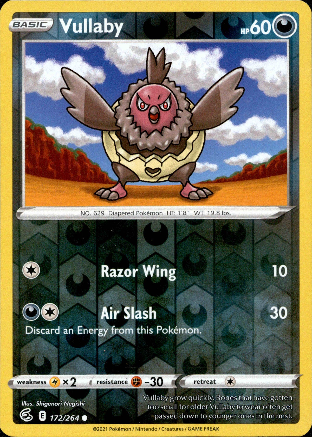 Vullaby - 172/264 - Fusion Strike - Reverse Holo - Card Cavern