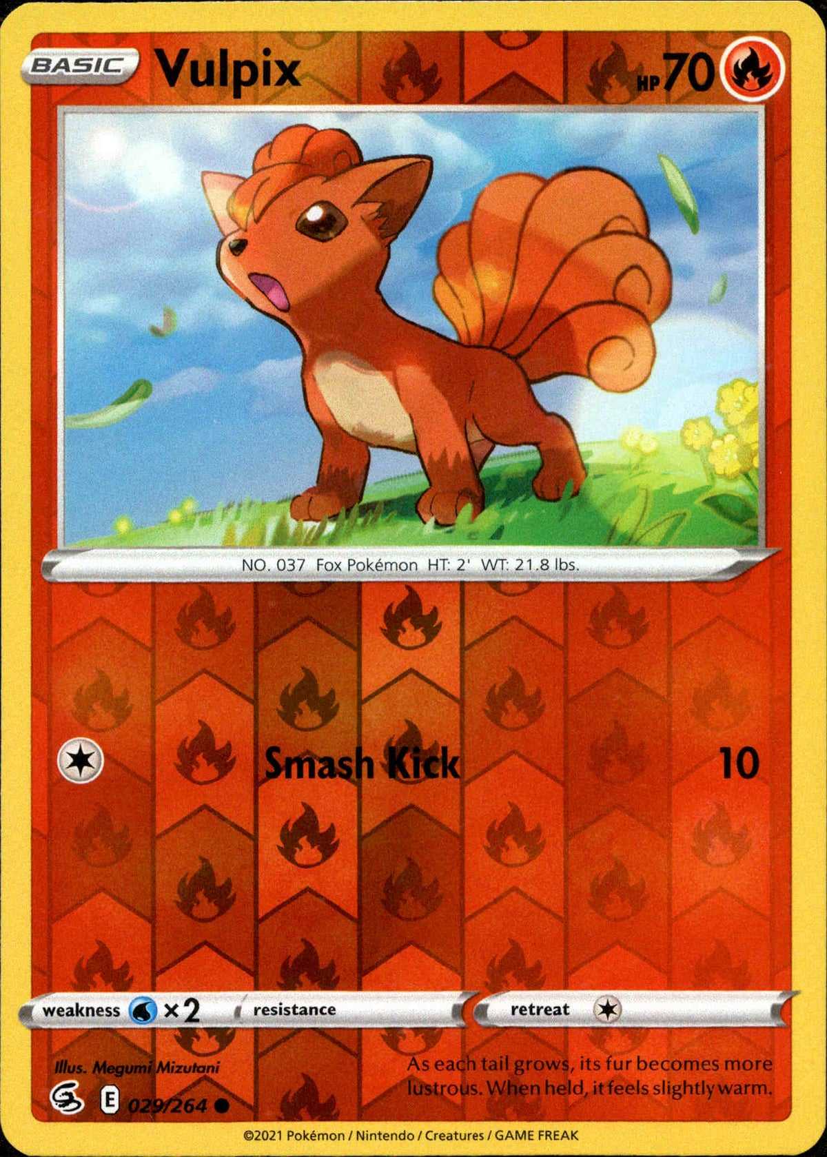 Vulpix - 029/264 - Fusion Strike - Reverse Holo - Card Cavern