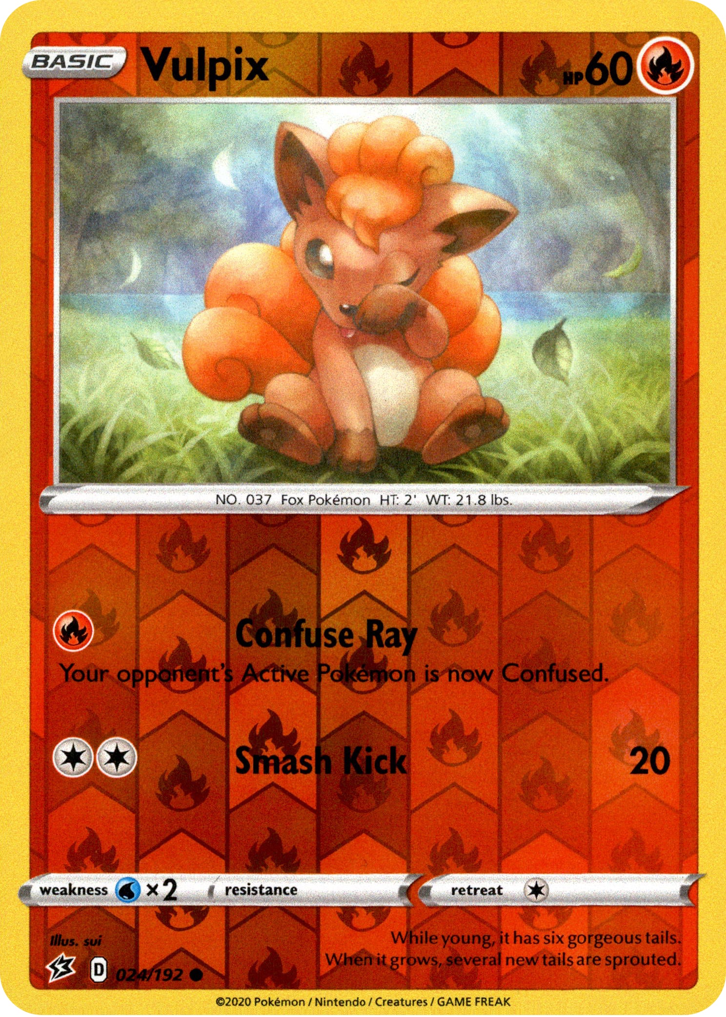 Vulpix - 24/192 - Rebel Clash - Reverse Holo - Card Cavern
