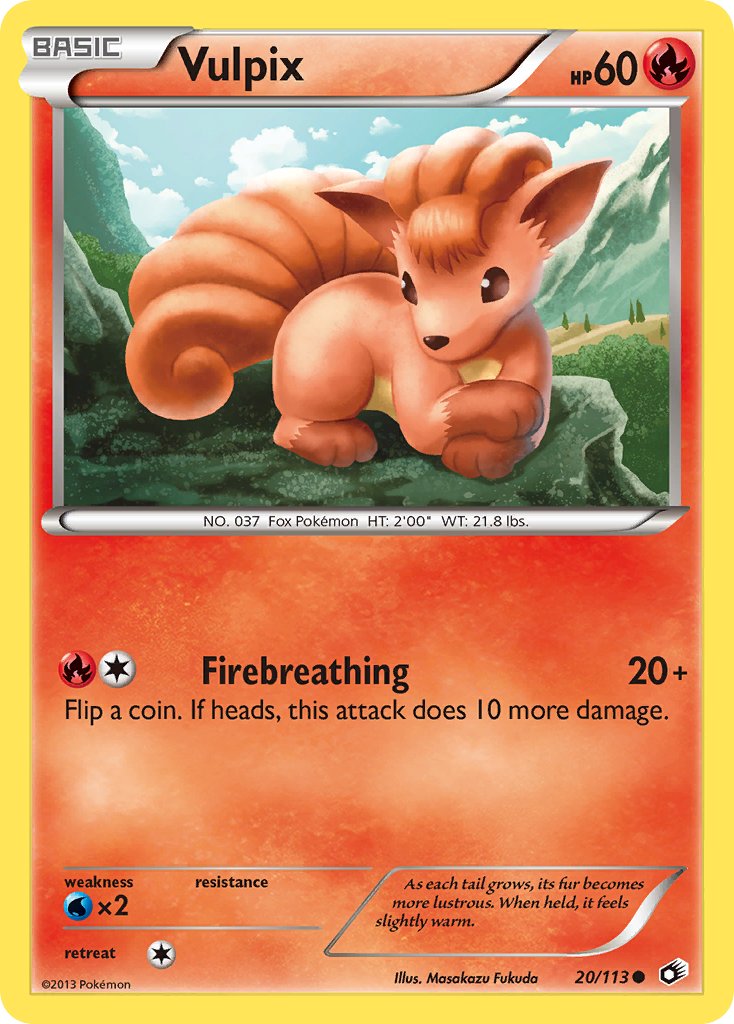 Vulpix - 20/113 - Legendary Treasures - Card Cavern