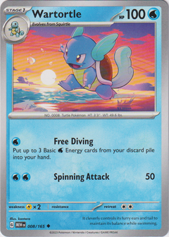 Wartortle - 008/165 - Scarlet & Violet 151 - Card Cavern