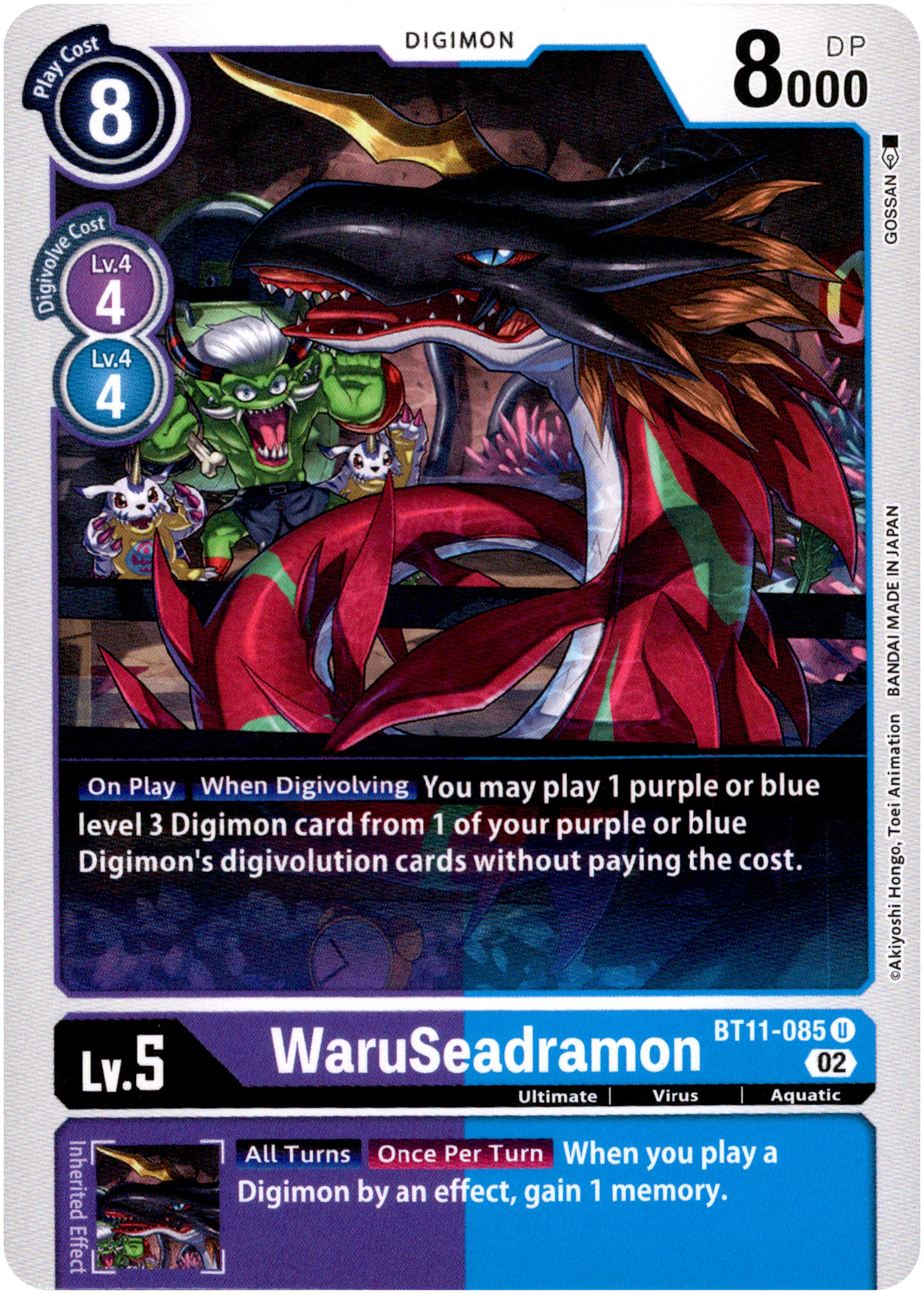 WaruSeadramon - BT11-085 U - Dimensional Phase - Card Cavern
