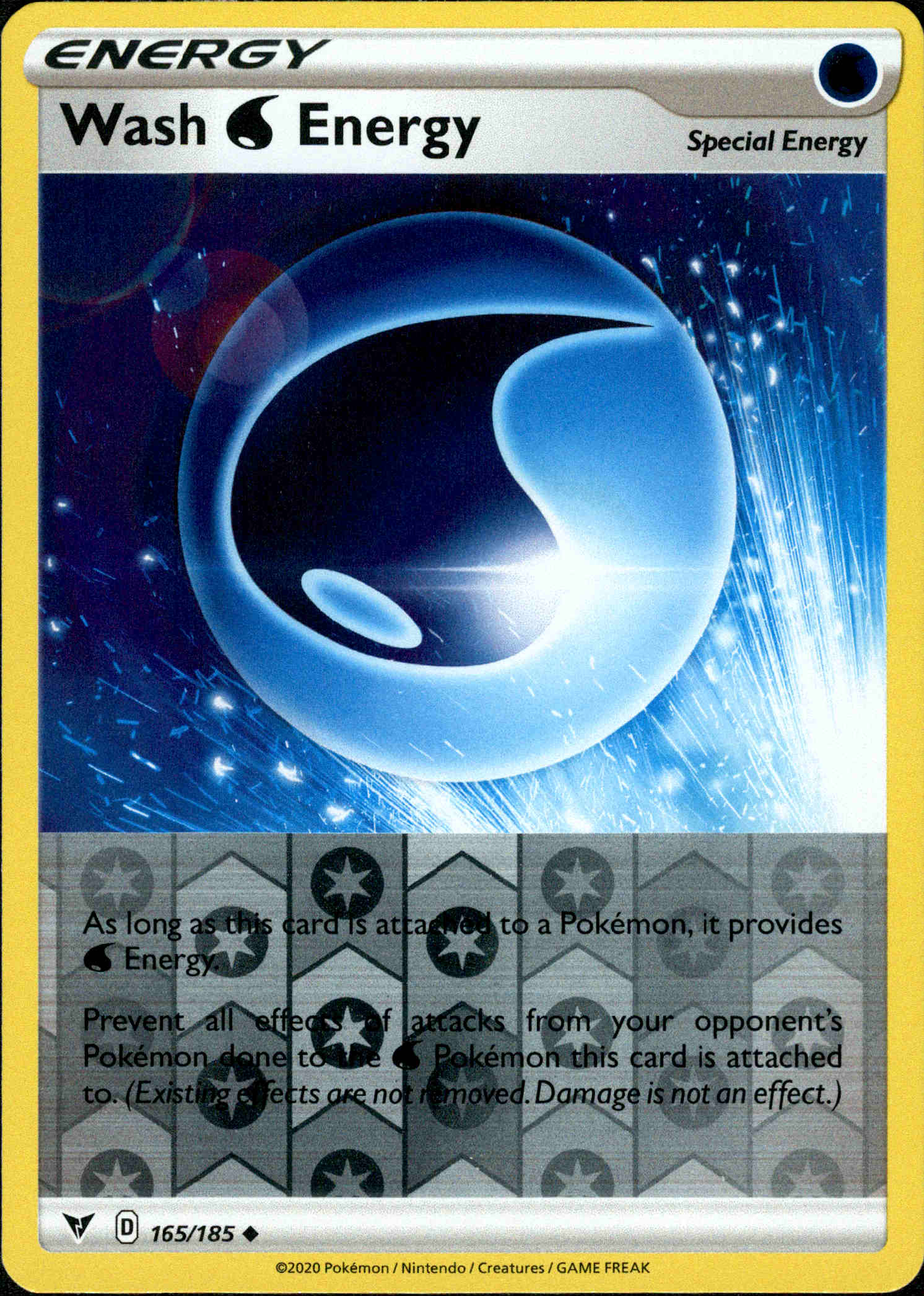 Wash Water Energy - 165/185 - Vivid Voltage - Reverse Holo - Card Cavern