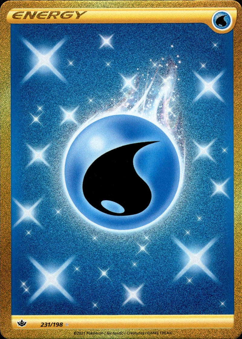 Water Energy Secret Rare - 231/198 - Chilling Reign