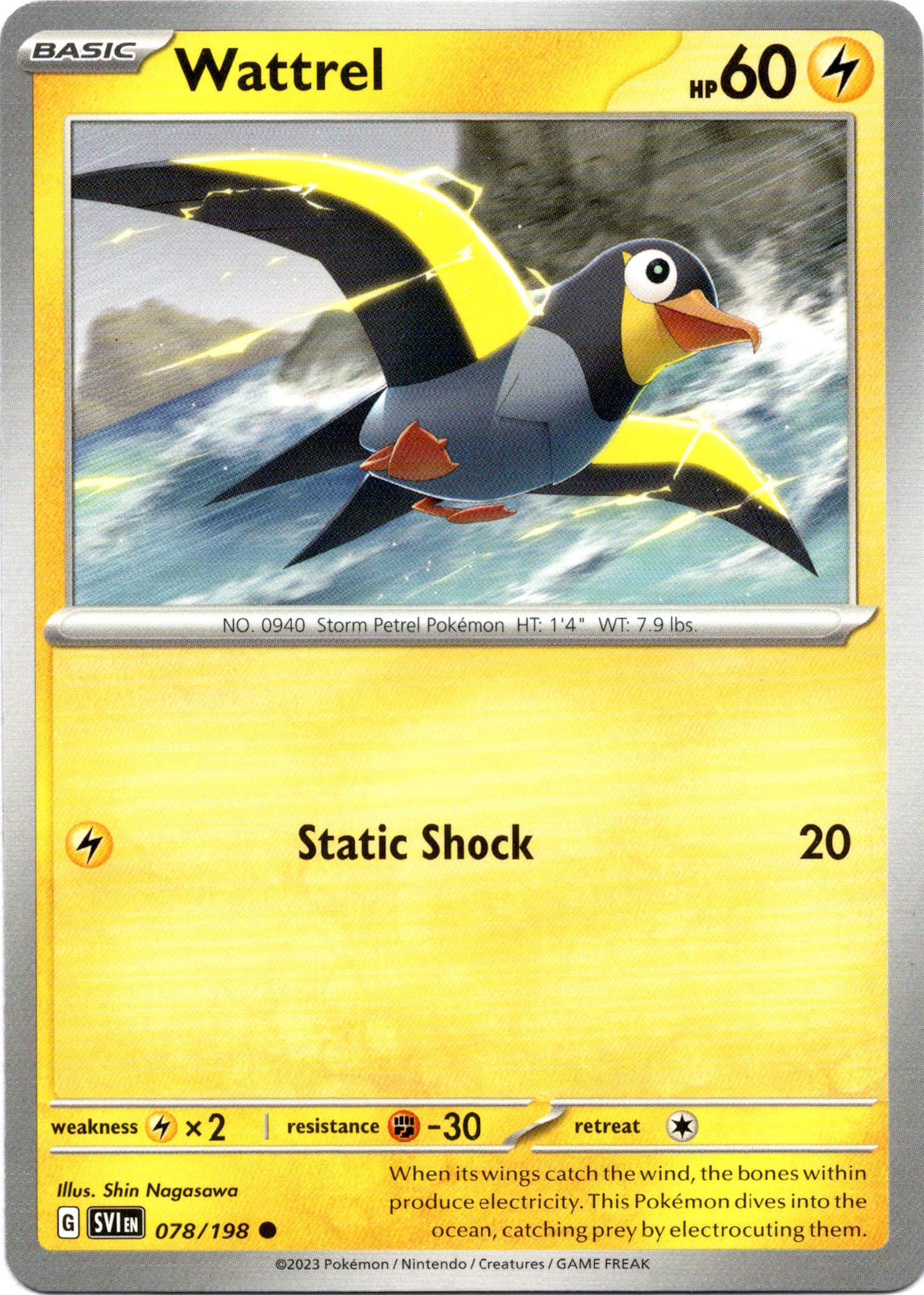 Wattrel - 078/198 - Scarlet & Violet - Card Cavern