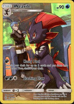 Weavile (Secret) - 238/236 - Cosmic Eclipse - Card Cavern