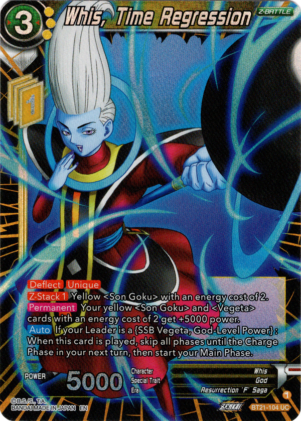 Whis, Time Regression - BT21-104 - Wild Resurgence - Foil - Card Cavern
