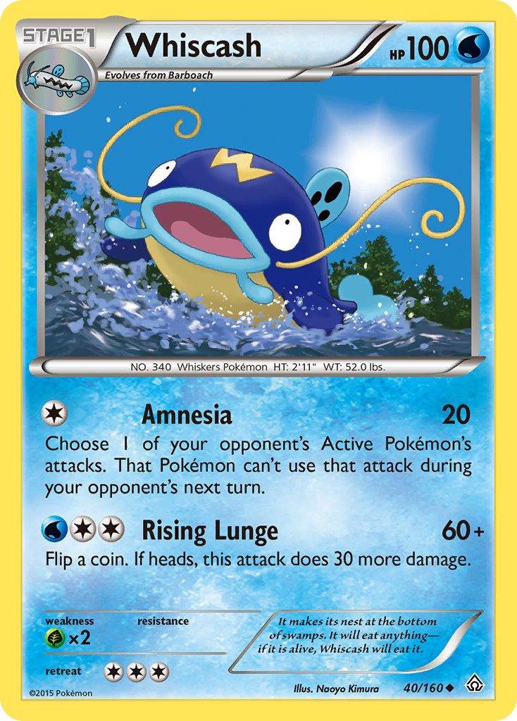 Whiscash - 40/160 - Primal Clash - Card Cavern
