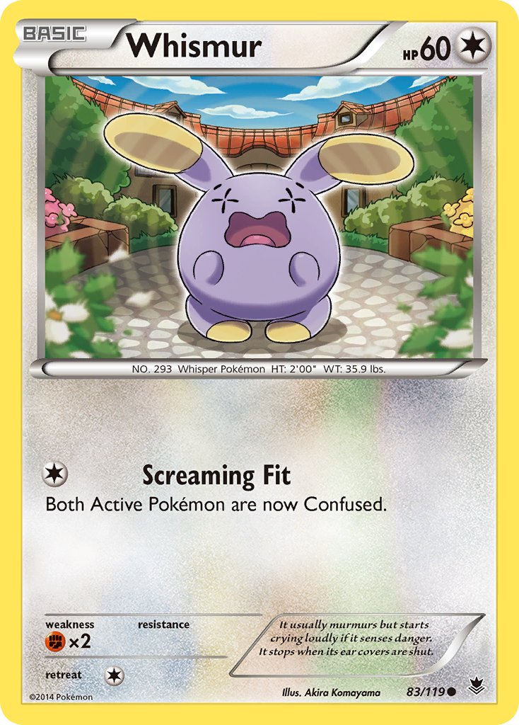 Whismur - 83/119 - Phantom Forces - Card Cavern