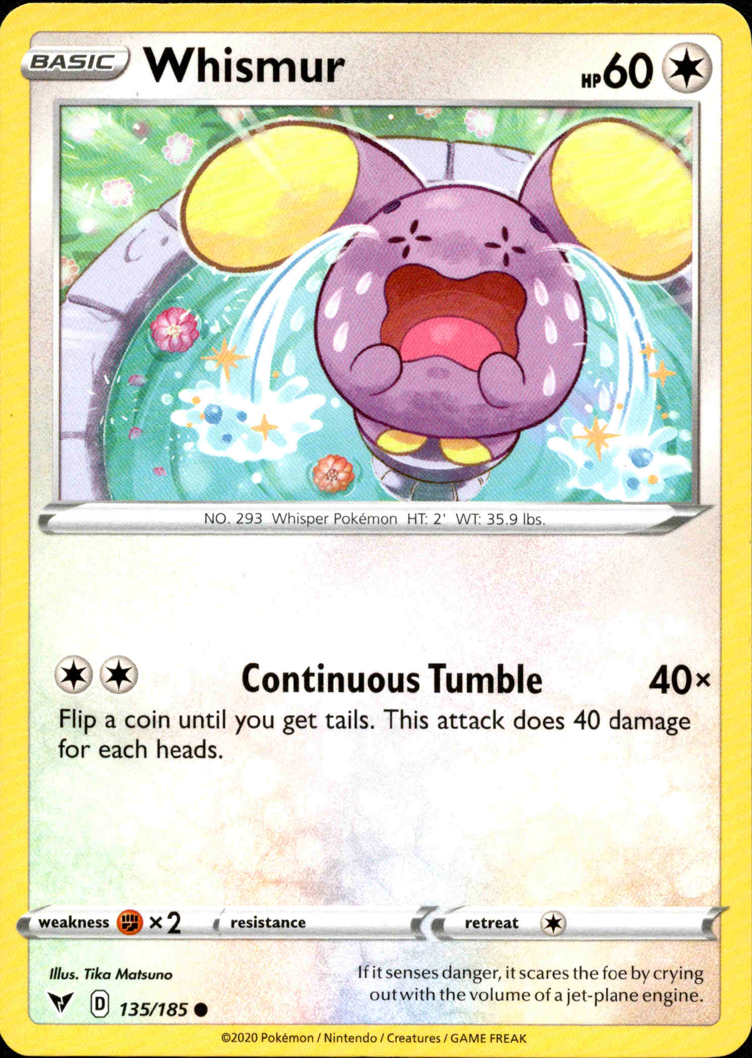Whismur - 135/185 - Vivid Voltage - Card Cavern